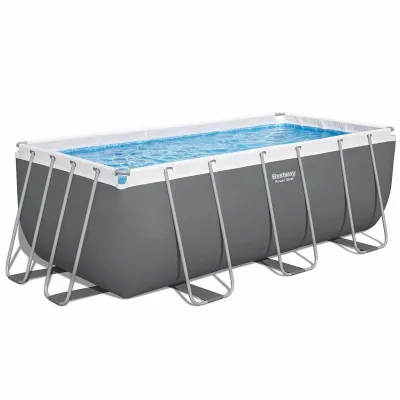 Прямоугольный каркасный бассейн Bestway 56456 (56241) Power Steel Frame Pool (412х201х122 см) - 2 Прямоугольный каркасный бассейн Bestway 56456 (56241) Power Steel Frame Pool (412х201х122 см) - 2 - Robinzon.ua