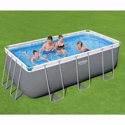 Прямоугольный каркасный бассейн Bestway 56456 (56241) Power Steel Frame Pool (412х201х122 см) - 3 Прямоугольный каркасный бассейн Bestway 56456 (56241) Power Steel Frame Pool (412х201х122 см) - 3 - Robinzon.ua