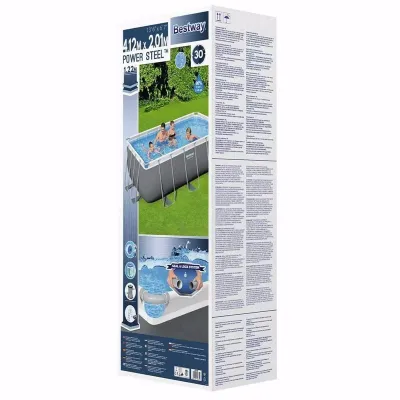 Прямоугольный каркасный бассейн Bestway 56456 (56241) Power Steel Frame Pool (412х201х122 см) - 1 Прямоугольный каркасный бассейн Bestway 56456 (56241) Power Steel Frame Pool (412х201х122 см) - 1 - Robinzon.ua