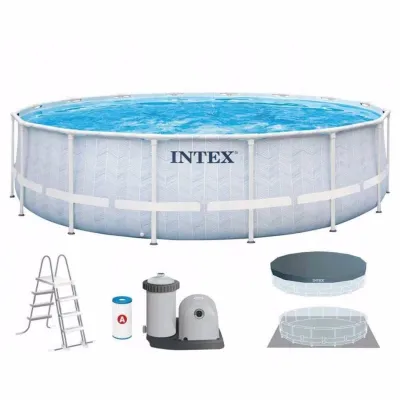 Круглый каркасный бассейн Intex 26746 (488x122 см) CHEVRON PRISM FRAME PREMIUM POOL - 1 Круглый каркасный бассейн Intex 26746 (488x122 см) CHEVRON PRISM FRAME PREMIUM POOL - 1 - Robinzon.ua