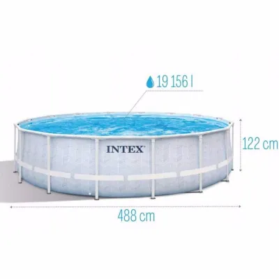 Круглый каркасный бассейн Intex 26746 (488x122 см) CHEVRON PRISM FRAME PREMIUM POOL - 5 Круглый каркасный бассейн Intex 26746 (488x122 см) CHEVRON PRISM FRAME PREMIUM POOL - 5 - Robinzon.ua