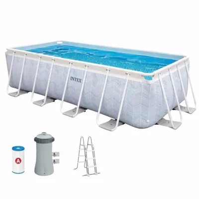 Прямоугольный каркасный бассейн Intex 26780 (400 x 200 x 100 см) CHEVRON PRISM FRAME RECTANGULAR PREMIUM POOL - 2 - Robinzon.ua
