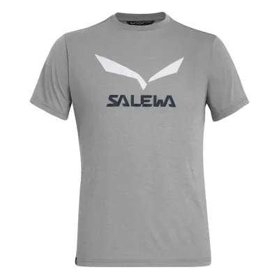Футболка чоловіча Salewa SOLIDLOGO DRI-REL M S/S TEE, grey, 54/2X (27018/0624 54/2X) - 1 - Robinzon.ua