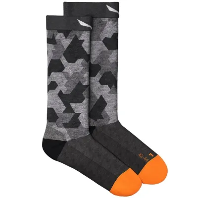 Шкарпетки чоловічі Salewa Pedroc Camo AM M Crew Sock, black, 39-41 (69039/0911 39-41) - 1 - Robinzon.ua