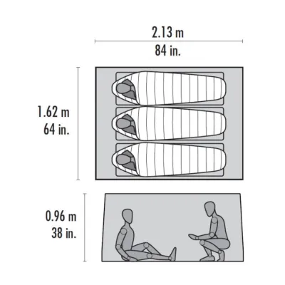 Намет MSR Thru-Hiker Mesh House 3 V2 Червоний - 2 - Robinzon.ua