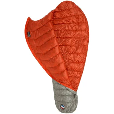 Спальник Big Agnes Pluton UL 40 (850 DownTek) Long gray/pumpkin - Left Zip - 3 - Robinzon.ua