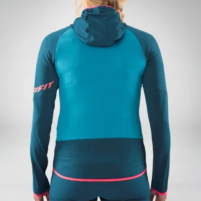 Женская флисовая кофта с рукавом реглан Dynafit Transalper Light PTC W Hoody, gray/black, 44/38 (711770912) - 4 - Robinzon.ua