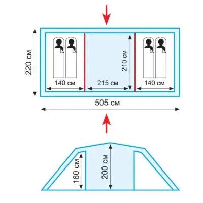 Палатка Tramp Brest 4 (V2) - 2 - Robinzon.ua