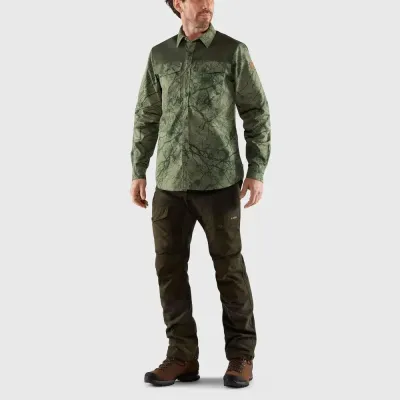 Рубашка мужская Fjallraven Varmland G-1000 Shirt M, Green Camo/Deep Forest, M (7323450642730) - 2 - Robinzon.ua
