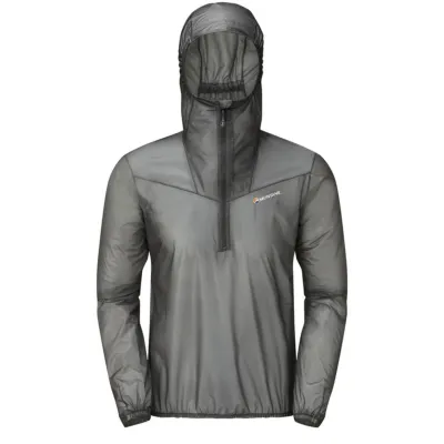 Мембранна куртка для бігу унісекс Montane Podium Pull-On, Charcoal, M (5056237032876) - 1 - Robinzon.ua