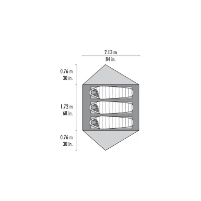 Намет MSR FreeLite 3 Зелений - 7 - Robinzon.ua