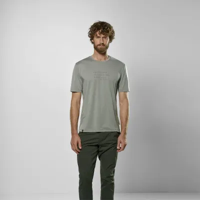 Футболка мужская Salewa EAGLE POEM DRY T-SHIRT M 28912 5130 - 54/2X - серый - 2 - Robinzon.ua