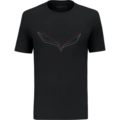 Футболка мужская Salewa PURE EAGLE FRAME DRY M T-SHIRT 28448 0910 - 46/S - черный - 1 - Robinzon.ua