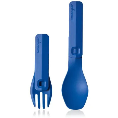 Набор столовых приборов Humangear GoBites Click. Blue - 1 - Robinzon.ua