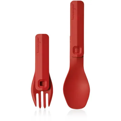 Набор столовых приборов Humangear GoBites Click. Red - 2 - Robinzon.ua