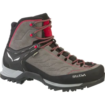Черевики чоловічі Salewa MTN Trainer Mid GTX 47 - сірий/червоний з мембраною Gore-Tex®, трекінгові - 013.001.1598 - 1 - Robinzon.ua