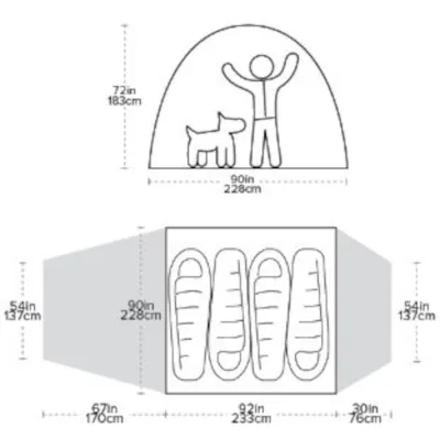 Намет Big Agnes Bunk House 4 2022 Orange - 8 Намет Big Agnes Bunk House 4 2022 Orange - 8 - Robinzon.ua