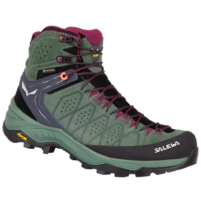 Черевики жіночі Salewa Alp Trainer 2 Mid GTX 38 - зелений, трекінгові - 013.001.5051 - 2 - Robinzon.ua