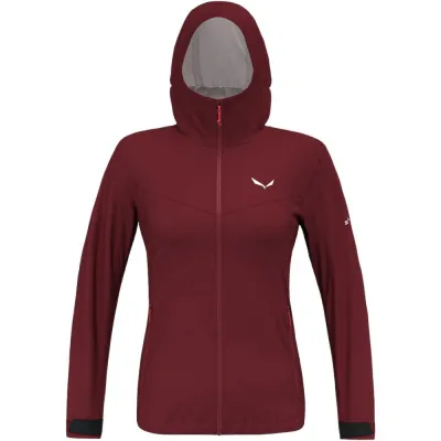 Мембранная женская куртка для трекинга Salewa Puez Aqua 4 2.5L PTX Jacket W, Red Syrah, 40/34 (28616/1570 40/34) - 2 - Robinzon.ua