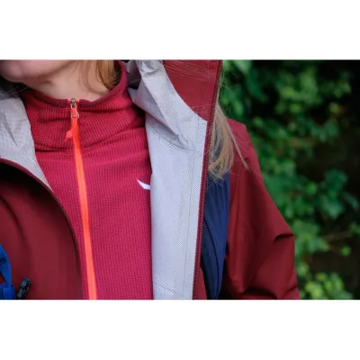 Мембранная женская куртка для трекинга Salewa Puez Aqua 4 2.5L PTX Jacket W, Red Syrah, 40/34 (28616/1570 40/34) - 8 - Robinzon.ua