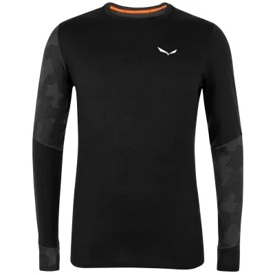 Термофутболка чоловіча Salewa Cristallo Warm AMR M L/S Tee, Black, 50/L (28205/0910 50/L) - 2 Термофутболка чоловіча Salewa Cristallo Warm AMR M L/S Tee, Black, 50/L (28205/0910 50/L) - 2 - Robinzon.ua