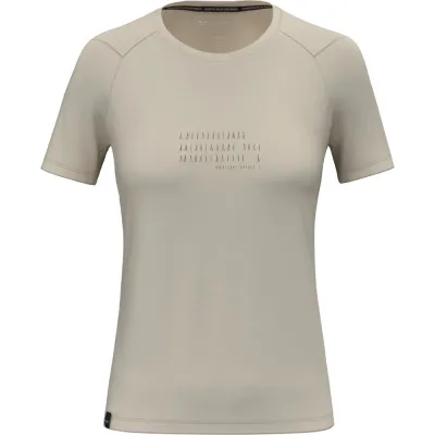 Футболка женская Salewa EAGLE POEM DRY T-SHIRT W 28913 7260 - 40/34 (XS) - бежевый - 1 - Robinzon.ua