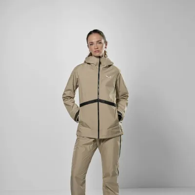 Куртка Salewa PUEZ PTX HYB Wms 46/40 (L) бежевий - 3 - Robinzon.ua