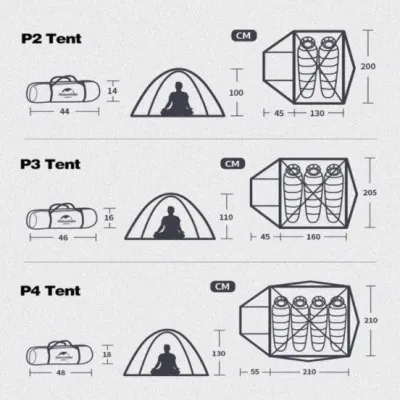 Двомісний намет Naturehike P-SERIES 2 зелений NH18Z022-P - 4 - Robinzon.ua