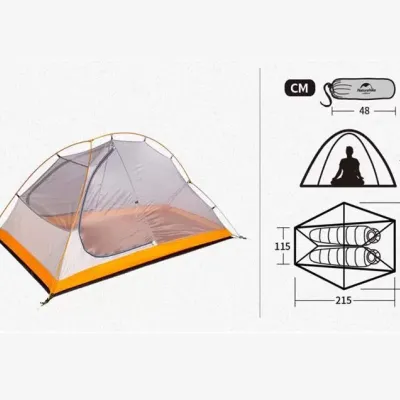 Двухместная палатка Naturehike Cycling 2 оранжевая NH18A180-D - 3 Двухместная палатка Naturehike Cycling 2 оранжевая NH18A180-D - 3 - Robinzon.ua