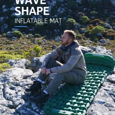 Надувной коврик с подушкой и насосом для надувания Naturehike зелёный CNK2300DZ0001 - 1 - Robinzon.ua