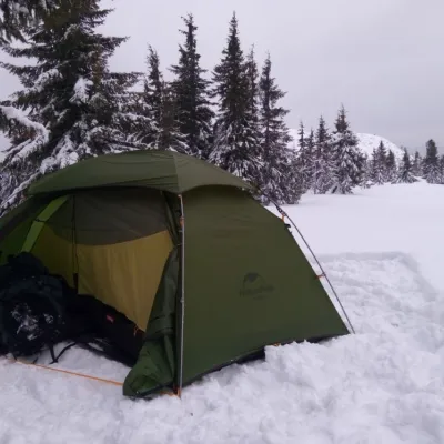 Палатка двухместная с сферическим куполом Naturehike Cloud Peak 2 темно-зеленая (NH17K240-Y) - 2 - Robinzon.ua