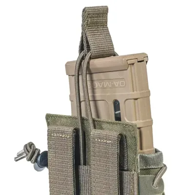 Подсумок для магазинов автомата Tasmanian Tiger SGL Mag Pouch MKII IRR, Stone Grey Olive (TT 7077.332) - 7 - Robinzon.ua