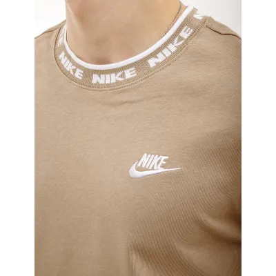 Мужская Футболка Nike CLUB LBR SS TOP Бежевый XL (7dFB7309-247 XL) - 2 - Robinzon.ua