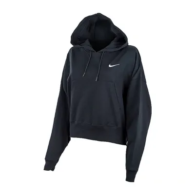 Женская Толстовка Nike W NSW JRSY OS PO HOODIE Черный M (7dDM6417-010 M) - Robinzon.ua