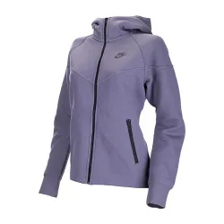 Женская Толстовка Nike W TCH FLC WR FZ HDY Синий M (7dFB8338-003 M) - Robinzon.ua