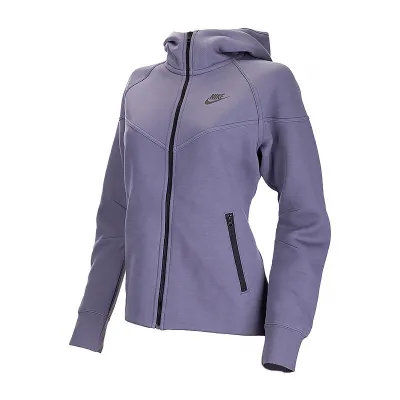 Женская Толстовка Nike W TCH FLC WR FZ HDY Синий M (7dFB8338-003 M) - Robinzon.ua