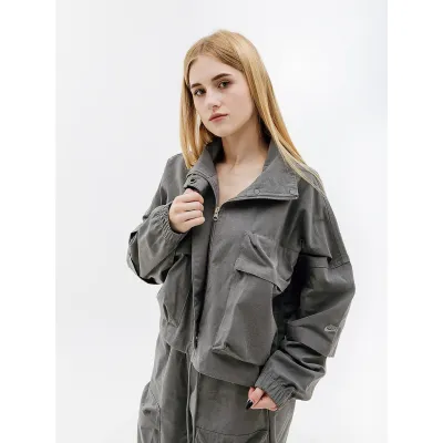 Женская Ветровка Nike W NSW TP RPSTP JKT Серый M (7dDV8487-050 M) - Robinzon.ua
