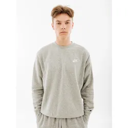 Мужская Свитшот Nike CLUB CRW BB Серый 2XL (7dBV2662-063 2XL) - Robinzon.ua