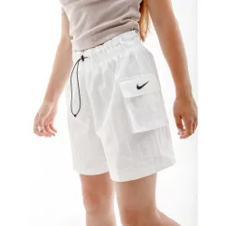 Женские Шорты Nike W NSW ESSNTL WVN HR SHORT  Белый L (7dDM6247-100 L) - Robinzon.ua