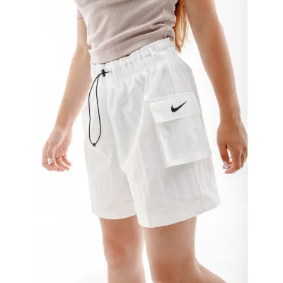 Жіночі Шорти Nike W NSW ESSNTL WVN HR SHORT Білий  L (7dDM6247-100 L) - Robinzon.ua