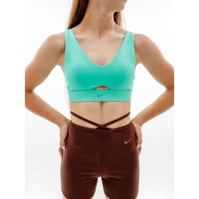 Женский Топ Nike W NK DF INDY PLUNGE CUTOUT BRA  Салатовый L (7dDV9837-363 L) - Robinzon.ua