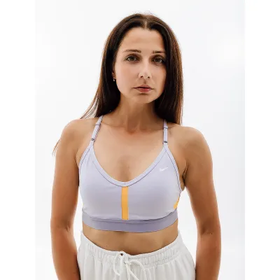 Женский Топ Nike W NK INDY BRA V-NECK Фиолетовый L (7dCZ4456-536 L) - Robinzon.ua