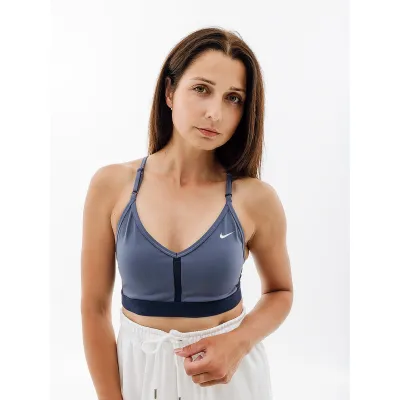 Жіночий Топ Nike W NK INDY BRA V-NECK Синій  L (7dCZ4456-491 L) - Robinzon.ua