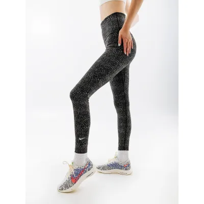 Женские Леггинсы Nike W NK ONE DF HR 7/8 TGHT AOP  Разноцветный M (7dDX0162-010 M) - Robinzon.ua