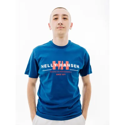 Чоловіча Футболка HELLY HANSEN RWB GRAPHIC T-SHIRT Синій XL (7d53763-607 XL) - Robinzon.ua
