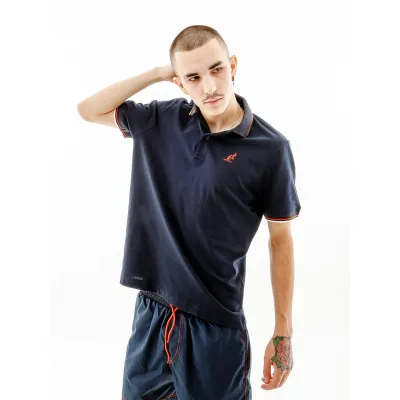 Чоловіча Футболка AUSTRALIAN 2-STRIPE PIQUE' POLO - R-FIT Синій L (7dLSUPO0005-200C L) - Robinzon.ua