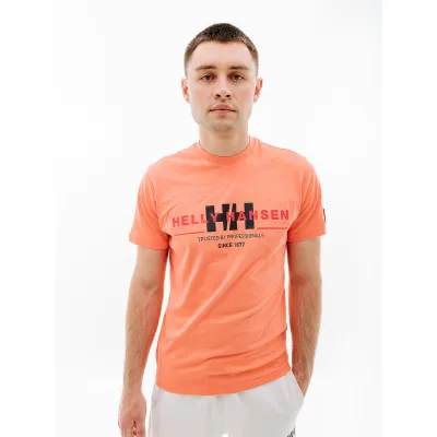 Мужская Футболка HELLY HANSEN RWB GRAPHIC T-SHIRT Оранжевый XL (7d53763-284 XL) - Robinzon.ua