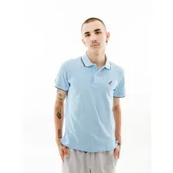 Чоловіча Футболка AUSTRALIAN 2-STRIPE PIQUE' POLO S-FIT Блакитний XL (7dLSUPO0004-440 XL) - Robinzon.ua