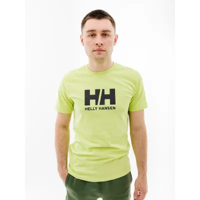 Мужская Футболка HELLY HANSEN HH LOGO T-SHIRT Салатовый L (7d33979-395 L) - Robinzon.ua