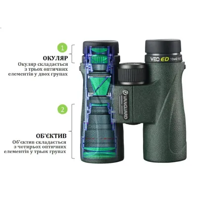 Бінокль Vanguard VEO ED 8x42 WP (VEO ED 8420) - Robinzon.ua
